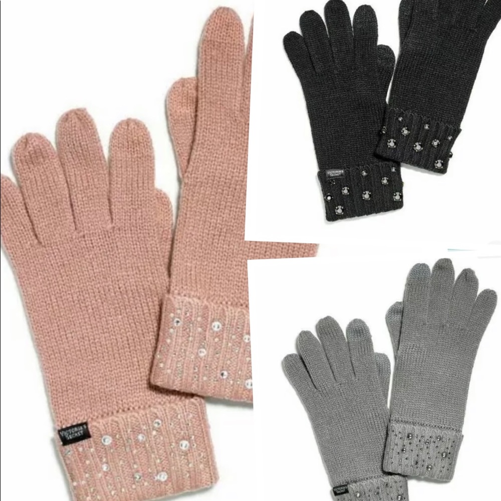 Set of 3 Victoria Secret Winter Gloves